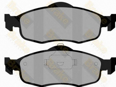 BRAKE ENGINEERING pa729 -  Комплект тормозных колодок, дисковый тормоз